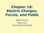 Chapter 18: Electric Charges, Forces, and Fields. Brent Royuk Phys-112 Concordia University