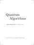 Quantum Algorithms. Andreas Klappenecker Texas A&M University. Lecture notes of a course given in Spring Preliminary draft.