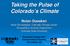 Taking the Pulse of Colorado s Climate