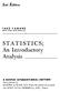 STATISTICS; An Introductory Analysis. 2nd hidition TARO YAMANE NEW YORK UNIVERSITY A HARPER INTERNATIONAL EDITION