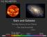 Stars and Galaxies. The Big History of our Planet The 2nd threshold