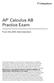 AP Calculus AB Practice Exam