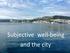 Subjective. well-being and the city