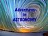Adventures in ASTRONOMY. Clark M. Thomas March 4, 2015