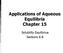Applications of Aqueous Equilibria Chapter 15. Solubility Equilbriua Sections 6-8