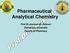 Pharmaceutical Analytical Chemistry. Prof.Dr.Joumaa Al- Zehouri Damascus university Faculty of Pharmacy