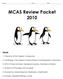 MCAS Review Packet 2010