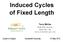 Induced Cycles of Fixed Length