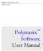 SIERRA ANALYTICS, INC. Version Polymerix Software User Manual