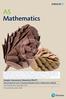 AS Mathematics. q u al. io n. c r e dit. Sample Assessment Materials DRAFT