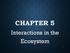 CHAPTER 5. Interactions in the Ecosystem