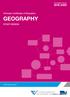 Accreditation Period. Victorian Certificate of Education GEOGRAPHY STUDY DESIGN.  Updated March 2015