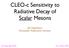 CLEO-c Sensitivity to Radiative Decay of Scalar Mesons. Jim Napolitano Rensselaer Polytechnic Institute