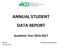 ANNUAL STUDENT DATA REPORT