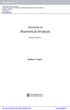 Numerical Analysis. Elements of. Second Edition. Radhey S. Gupta