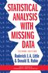 STATISTICAL ANALYSIS WITH MISSING DATA