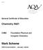 abc Mark Scheme Chemistry 5421 General Certificate of Education Foundation Physical and Inorganic Chemistry 2009 examination - January series