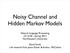 Noisy Channel and Hidden Markov Models