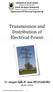 Transmission and Distribution of Electrical Power