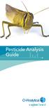 Pesticide Analysis Guide