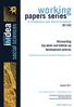 working papers series social sciences Reconciling top-down and bottom-up development policies in Economics and Social Sciences 2011/03 institute