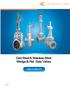 Cast Steel & Stainless Steel Wedge & Flat Gate Valves.  PAGE-01