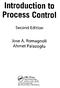 Introduction to. Process Control. Ahmet Palazoglu. Second Edition. Jose A. Romagnoli. CRC Press. Taylor & Francis Group. Taylor & Francis Group,