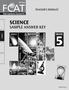 TEACHER S BOOKLET SCIENCE SAMPLE ANSWER KEY SCIENCE