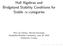 Hall Algebras and Bridgeland Stability Conditions for Stable -categories