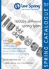 SPRING CATALOGUE different. spring types Spring selection kits. Custom design and manufacture
