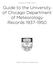 Guide to the University of Chicago Department of Meteorology Records