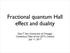 Fractional quantum Hall effect and duality. Dam T. Son (University of Chicago) Canterbury Tales of hot QFTs, Oxford July 11, 2017