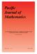 Pacific Journal of Mathematics