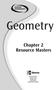 Geometry. Chapter 2 Resource Masters
