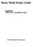 Basic Math Study Guide. MTI Learning Center Mitchell Training, Inc.