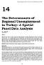 The Determinants of Regional Unemployment in Turkey: A Spatial Panel Data Analysis