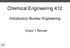 Chemical Engineering 412