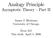 Analogy Principle. Asymptotic Theory Part II. James J. Heckman University of Chicago. Econ 312 This draft, April 5, 2006