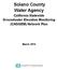 Solano County Water Agency. California Statewide Groundwater Elevation Monitoring (CASGEM) Network Plan