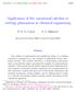 Application of the variational calculus to wetting phenomena in chemical engineering