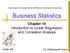 Business Statistics. Chapter 14 Introduction to Linear Regression and Correlation Analysis QMIS 220. Dr. Mohammad Zainal