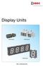 Display Units. DD96 Series