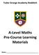 Tudor Grange Academy Redditch. A Level Maths Pre Course Learning Materials. Name: