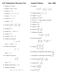 ASU Mathematics Placement Test Sample Problems June, 2000