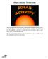 Module 4: Astronomy - The Solar System Topic 2 Content: Solar Activity Presentation Notes