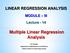 Multiple Linear Regression Analysis