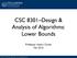 CSC 8301 Design & Analysis of Algorithms: Lower Bounds