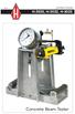 product manual H-3030, H-3032, H-3033 Concrete Beam Tester