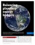 Balancing planetary energy budgets
