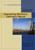 Engineering Mechanics Laboratory Manual